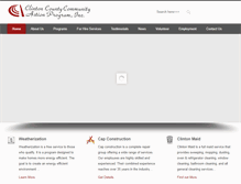 Tablet Screenshot of clintoncap.org